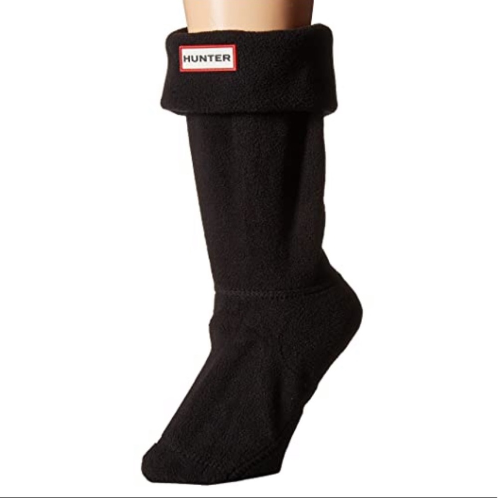 Hunter boots black socks